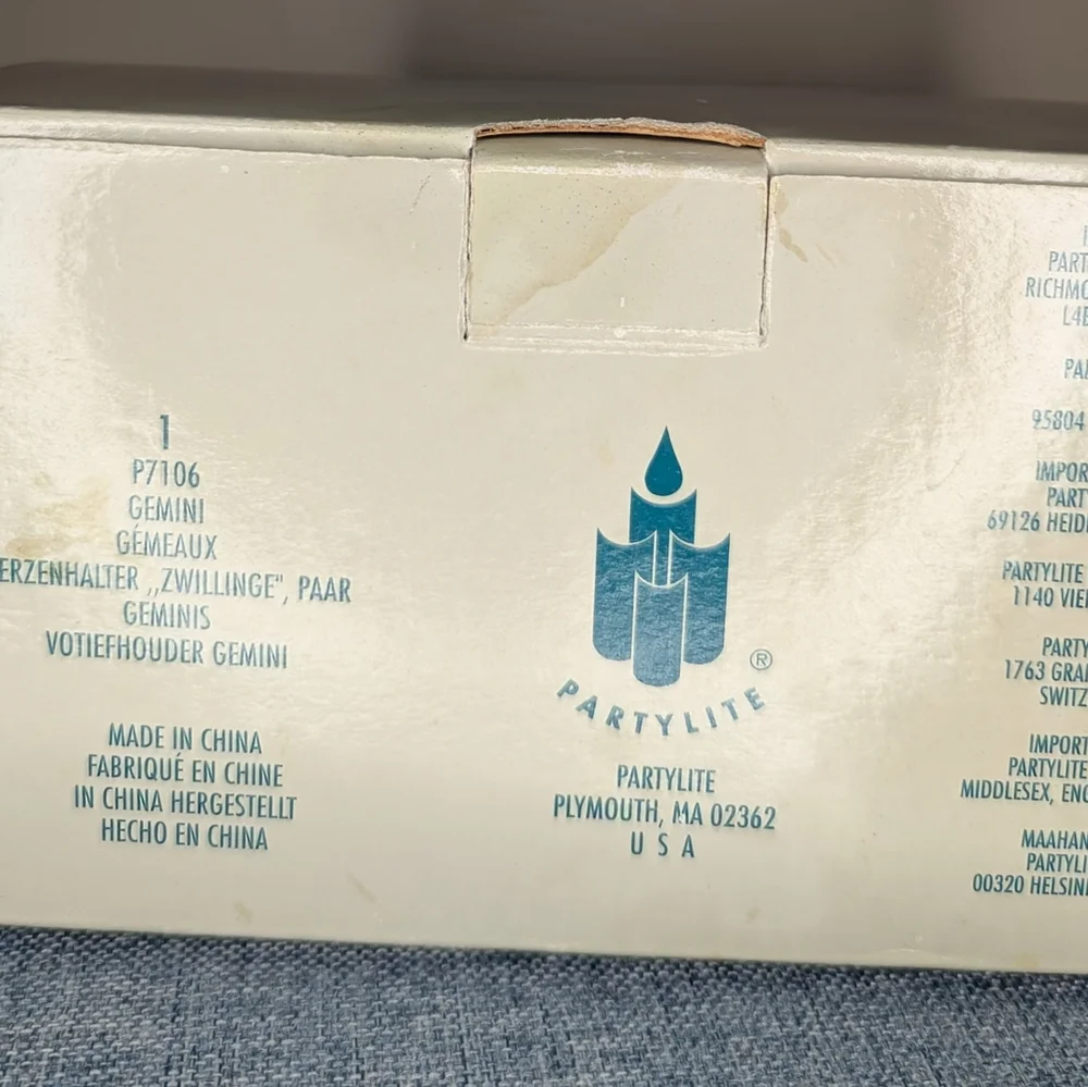Vintage Partylite Gemini Candle Holder - Picture 6 of 6